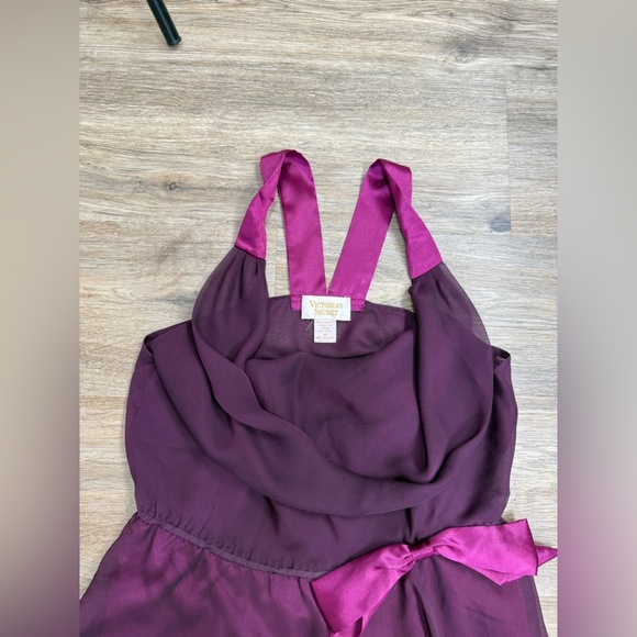 Victoria’s Secret Lingerie Vintage Sheer Halter Babydoll Bodysuit Size M - Picture 2 of 6